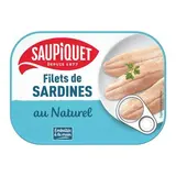 Saupiquet Filets de Sardines au Naturel en conserve, 100g
