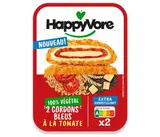 Cordons bleus tomate végétaux & gourmands, Happyvore (180 g)