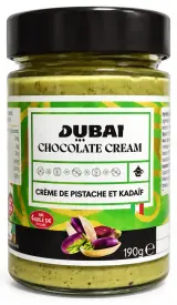 Pâte à tartiner Dubai Chocolate crème de pistache et kadaïf
