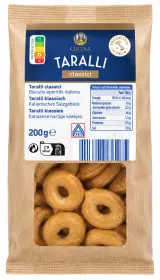 Cucina Biscuits Taralli (classique, tomate et origan ou oignon)