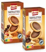 Biscotto Tartelettes chocolat caramel ou chocolat beurre de cacahuètes