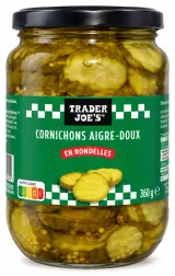 Trader Joe's Cornichons en rondelles aigre-doux