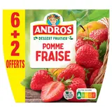 Compotes Pomme Fraise ANDROS