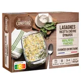 Lasagnes Ricotta Chèvres Epinards 100% Pâtes Fraîches LE COMPTOIR