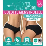 Culotte Menstruelle Classique Noir - Taille XS (34/36) FEEL NATURAL