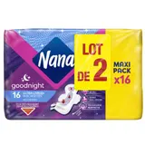 Serviettes Hygiéniques Goodnight Ultra Large Avec Ailettes Flux très Abondant NANA