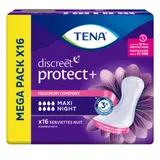 Serviettes Hygiéniques Maxi Night Discreet Protect + TENA