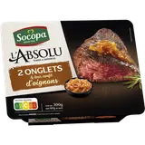 Onglet de boeuf mariné et confit d'oignons, SOCOPA, 2 pièces, 300g