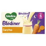 Plat de Bébé Carottes Dès 6 mois BLEDINA