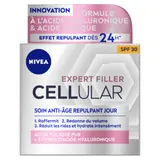 Crème Jour Anti-Age Repulpant Spf30 Cellular Expert Filler Acide Hyaluronique Acide Folique NIVEA