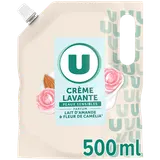 Crème lavante mains amande & camélia U recharge 500mL