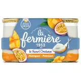 LA FERMIERE Yaourt onctueux sur lit de mangue et fruit de la passion