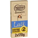 Offre Gourmande - Chocolat au lait, Nestlé dessert (2 x 170 g)