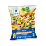 Plat cuisiné Pâtes Saumon et Colin d'Alaska Aix Epinards CARREFOUR EXTRA