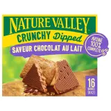 NATURE VALLEY Barres de céréales Crunchy Dipped saveur chocolat au lait
