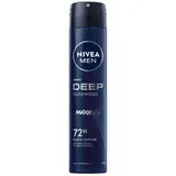 Nivea Men Déodorant spray homme Anti-transpirant Charbon Deep Black Carbon, 200ml