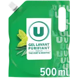 Gel lavant mains thé menthe U recharge 500mL