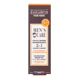 EVOLUDERM For Men Men's Care Huile à barbe nourrissante 2 en 1 visage & barbe huiles de ricin et amande douce