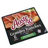 Jambon cru AOSTE 6 grandes tranches VPF 165g