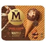 MAGNUM Cônes glacés caramel et amandes