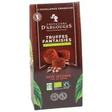 Les Chevaliers d'Argouges Etui truffes fantaisies noir 72% de cacao bio et équitable, 160g