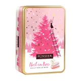 Biscuits Noël en Rose Boîte Métal FOSSIER