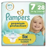 Couches Pampers Premium Protection 15kg+ Taille 7 PAMPERS