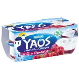 YAOS Yaourt à la grecque sur lit de framboises
