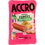 Accro x2 Saucisses Fumées 100% Végétal 180g