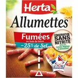 Allumettes fumées -25% de sel, Herta  (2 x 75 g)