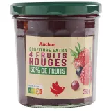 AUCHAN Confiture extra 4 fruits rouges
