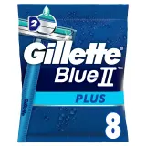 GILLETTE Rasoir jetable Blue II 2 lames avec bande lubrifiante