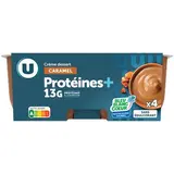 Crème dessert protéinée caramel, U (4 x 125 g)