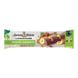 Barre de chocolat au lait incrustée de noisettes bio