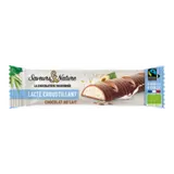 Barre lactée croustillante enrobée de chocolat au lait bio