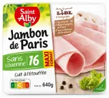 Saint Alby Jambon de Paris sans couenne 16 tranches