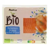 AUCHAN BIO Saumon fumé au bois de hêtre