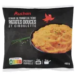 AUCHAN Ecrasé de pommes de terre patate douce et ciboulette