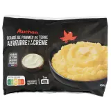 AUCHAN Ecrasé de pommes de terre au beurre et à la crème classique micro-onde