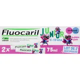 Fluocaril Dentifrice Junior 6-12 Ans Arôme Bubble Gum 2x75ml