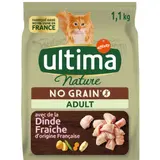 Ultima Nature Croquettes dinde sans céréales pour Chat adulte 1,10kg