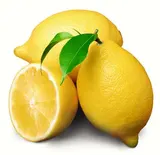 Lot de 3 citrons jaune feuille (calibre moyen), Italie
