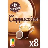 Cappuccino Dosettes Compatible Senseo CARREFOUR SENSATION