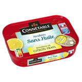 Sardines et rondelle de citron frais sans huile - CONNÉTABLE - 115g