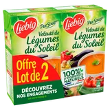 Soupe Pursoup velouté de légumes du soleil LIEBIG, 2 briques de 1l