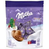 Bonbons noël chocolat au lait MILKA, 86g