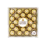 Coffret Chocolat Noisette FERRERO ROCHER Boîte 24 pièces - 300g