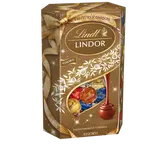 Boules chocolat lait assortiment dorée cornet LINDT LINDOR, 562g