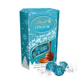Confiserie chocolat Boules caramel sel cornet LINDT LINDOR - 200g