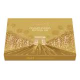 Boite d'assortiment Or Chocolat lait,noir, blanc LINDT CHAMPS-ELYSEES- 468g - 44 Bouchées